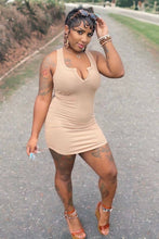 Load image into Gallery viewer, Split Neck Tank Dress