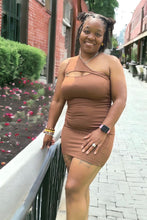 Cargar imagen en el visor de la galería, Ribbed One Shoulder Dress