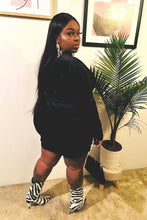 Load image into Gallery viewer, Amor velour dress- (PLUS)