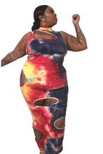 Load image into Gallery viewer, We Outside Tie-dye Dress (PLUS)