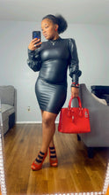 Cargar imagen en el visor de la galería, Cienna leather dress
