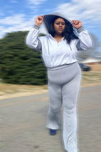 Load image into Gallery viewer, [PLUS] Color Block Hoodie &amp; Flare Pants Set
