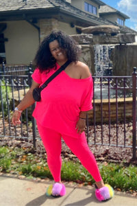 Tunic Style Legging Set- (PLUS)