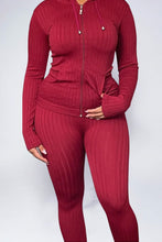 將圖片載入圖庫檢視器 Zipper hoodie leggings set (One Size Fits Most sizes 2-22)
