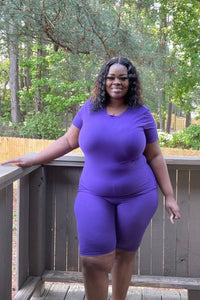Tia Biker Short Set- (PLUS)