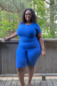 Tia Biker Short Set- (PLUS)
