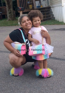 Sorbet Fur slides- Adult size (Full coverage)