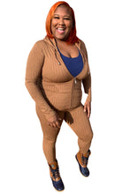 將圖片載入圖庫檢視器 Zipper hoodie leggings set (One Size Fits Most sizes 2-22)
