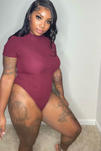 Load image into Gallery viewer, short-sleeve mock neck bodysuit
