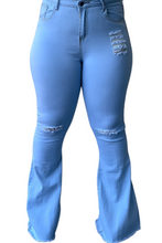 Load image into Gallery viewer, Peekaboo bell bottom jeans
