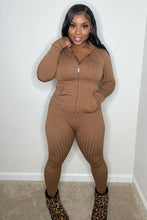 將圖片載入圖庫檢視器 Zipper hoodie leggings set (One Size Fits Most sizes 2-22)
