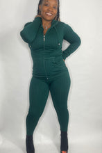 將圖片載入圖庫檢視器 Zipper hoodie leggings set (One Size Fits Most sizes 2-22)
