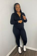 將圖片載入圖庫檢視器 Zipper hoodie leggings set (One Size Fits Most sizes 2-22)
